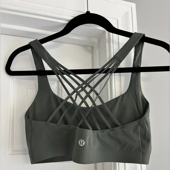 Lululemon FlexyFlex Strappy Yoga Bra - A-C cups - Palm Deco - S/M - Picture 2 of 5